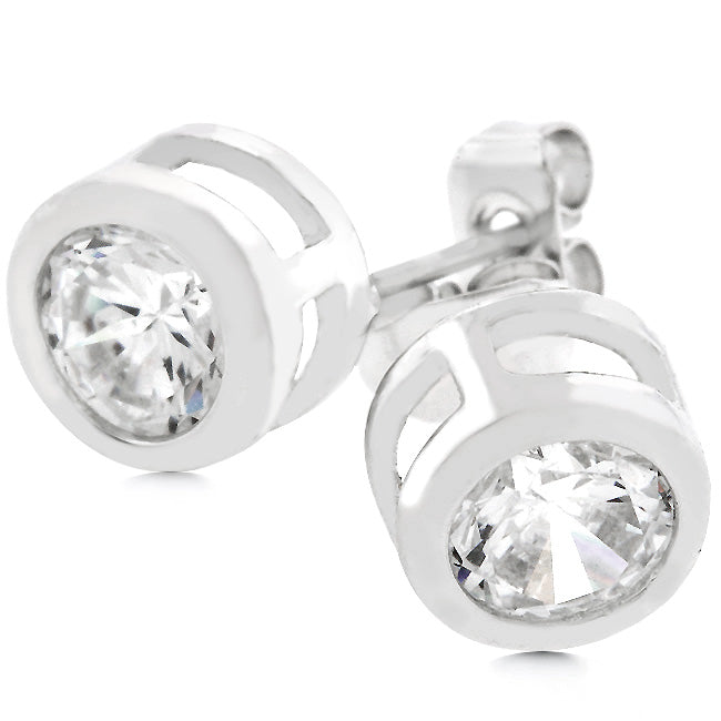 Completely Bella Bezel Stud Earrings