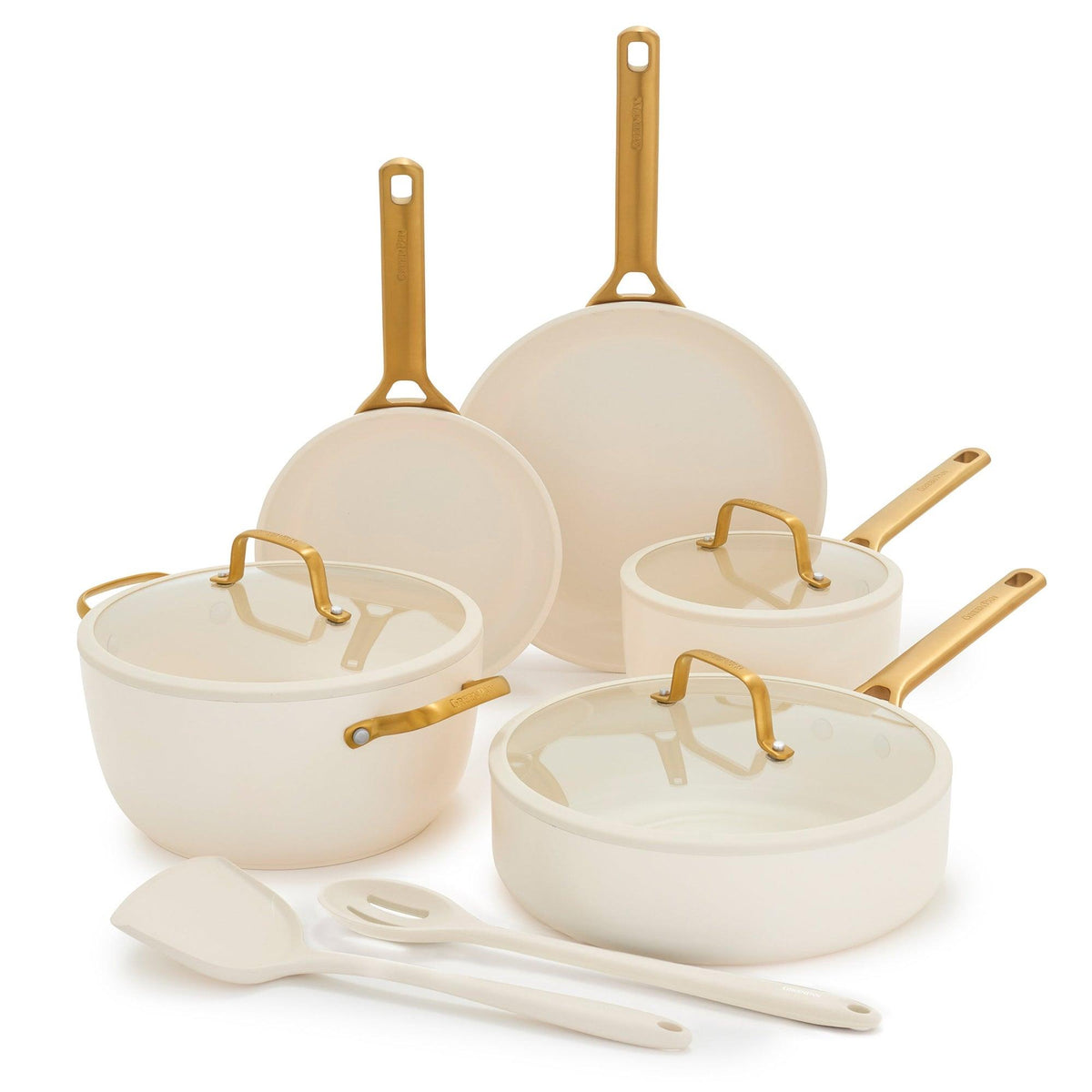 GreenPan Reserve Pro Ceramic Nonstick 10pc Cookware Set Cream