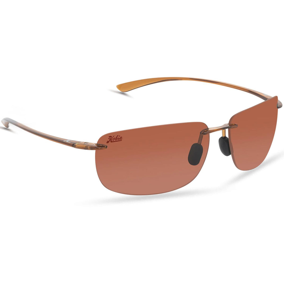 Hobie Unisex Rips Sunglasses - Shiny Crystal Brown/Copper Polarized Lens