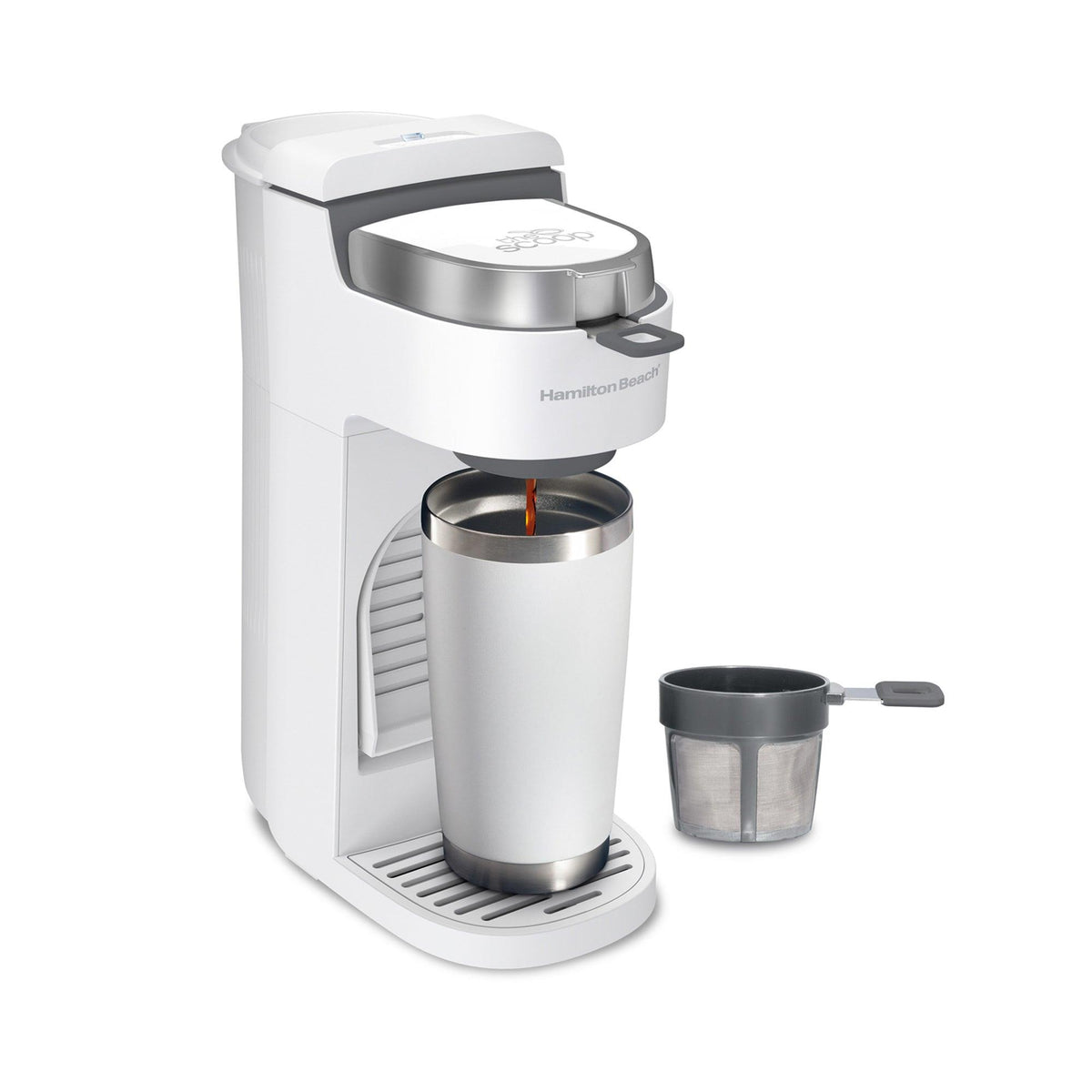 Hamilton Beach The Scoop Single-Serve Coffeemaker White