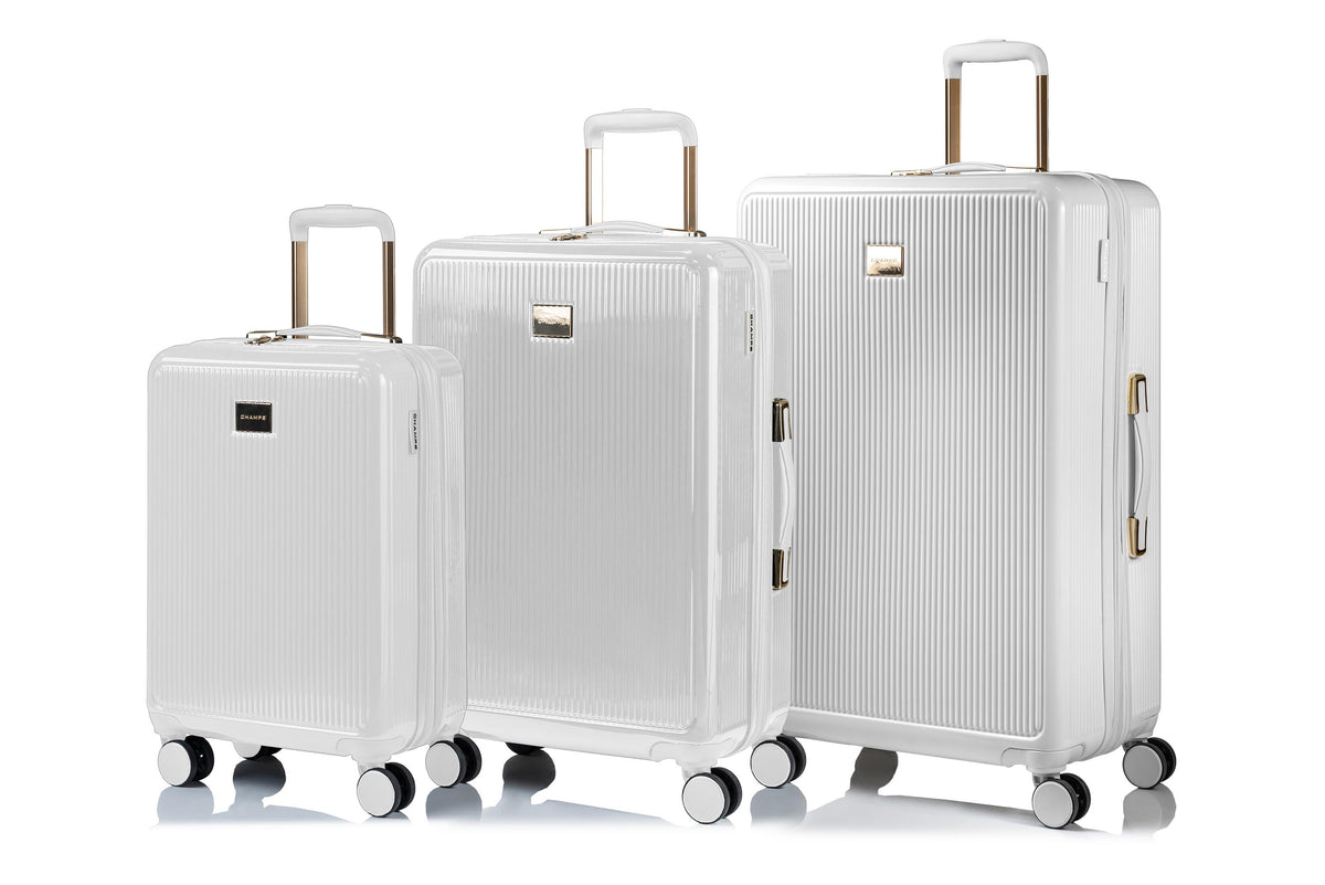 Champs Luggage Luxe II Hardside Luggage set Size 3 Pieces