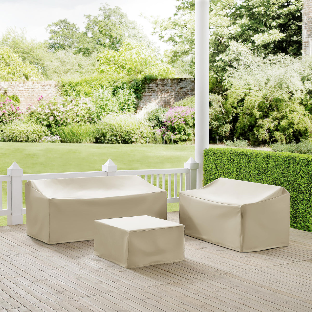 Crosley Outdoor 3Pc Outdoor Sectional Furniture Cover Set
