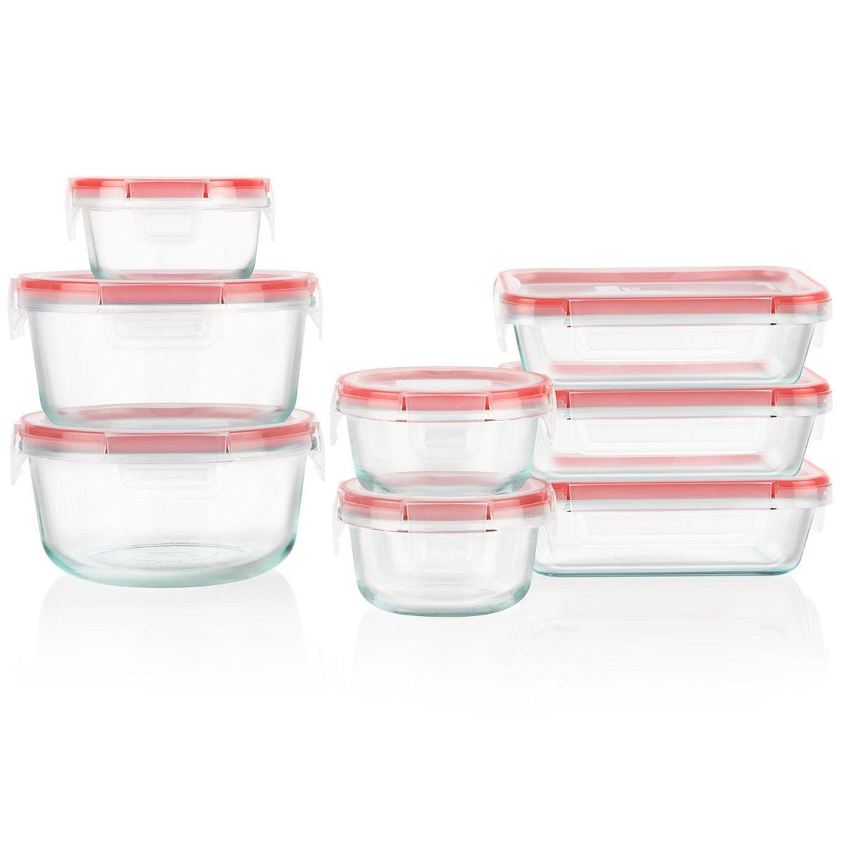 Pyrex Freshlock 16pc Glass Storage Set