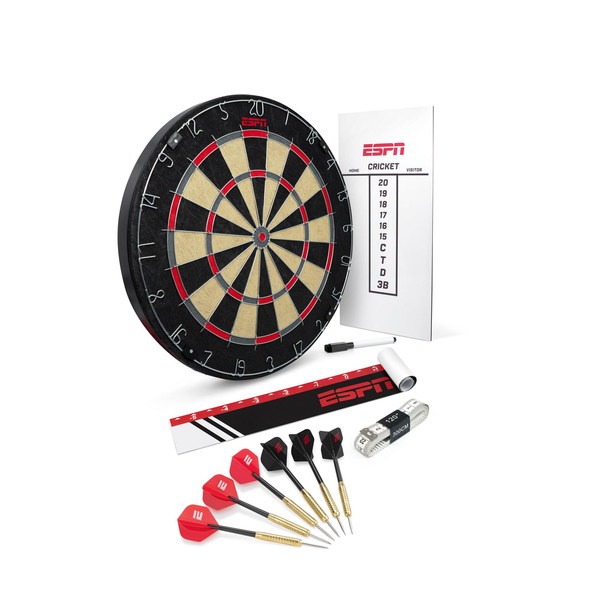 ESPN Pro Bristle Dartboard Starter Kit