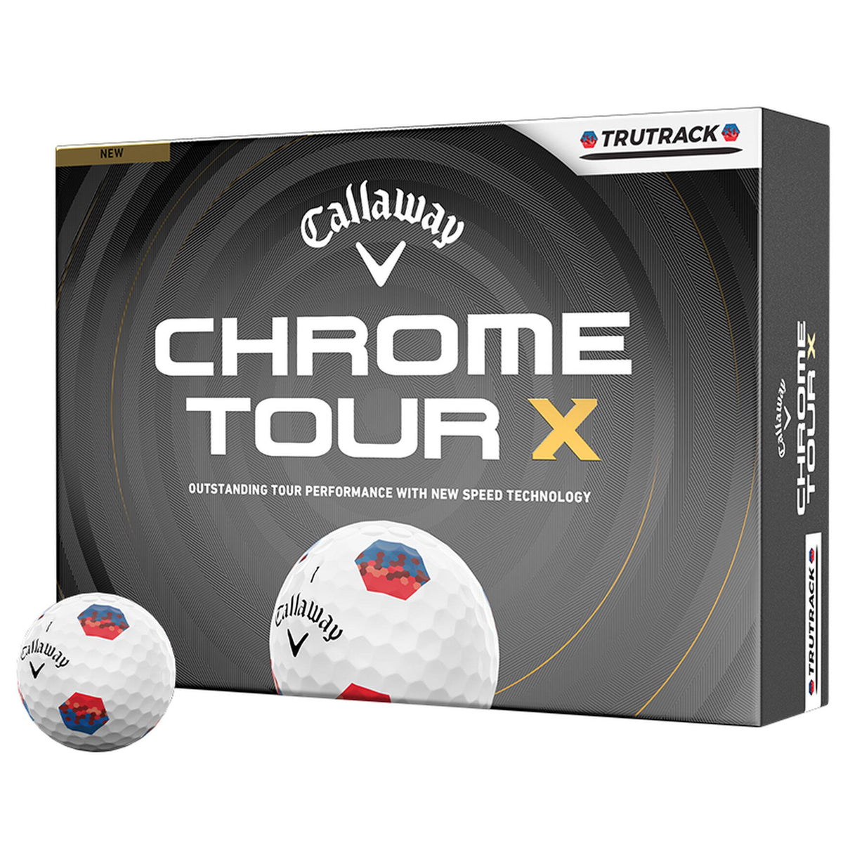 Callaway Chrome Tour X TruTrack 26 White Golf Balls - 1 Dozen
