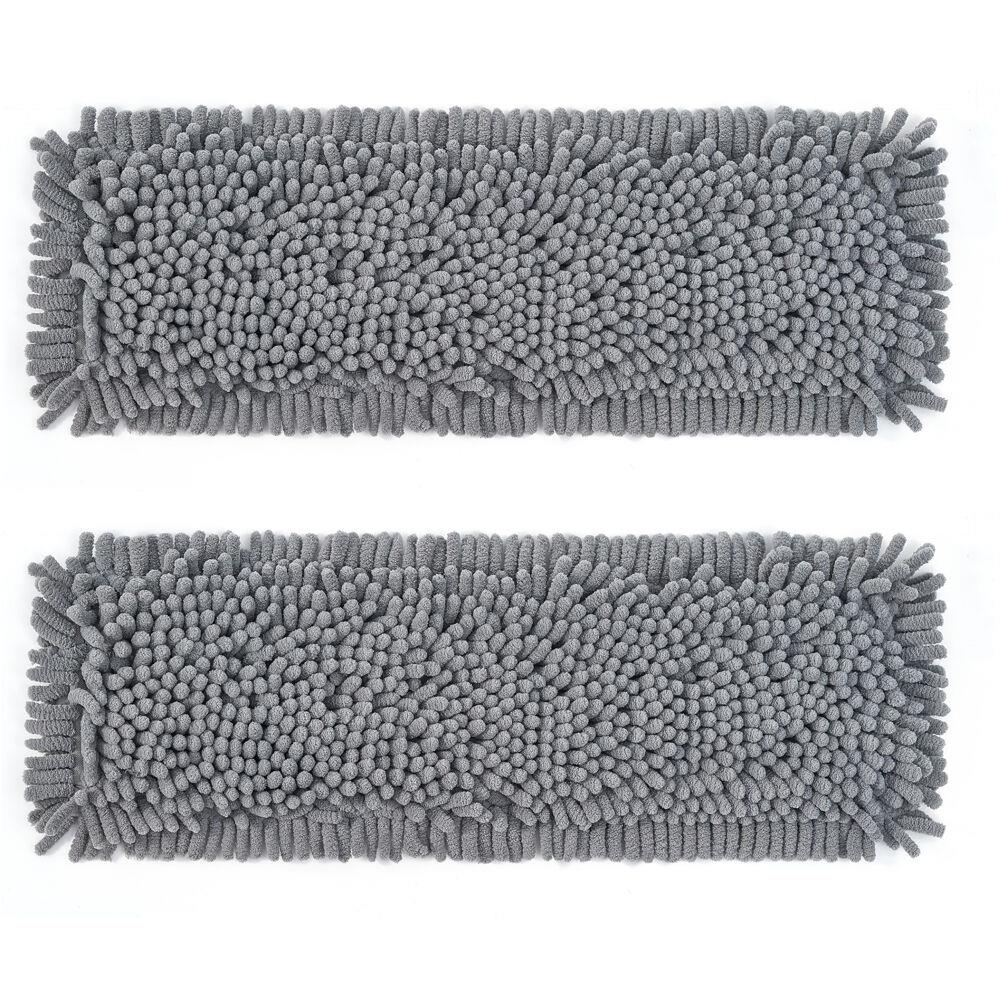 SALAV 2-Pack Chenille Mop Pad Replacement Set for SWEEP-180 Sweeper Mop