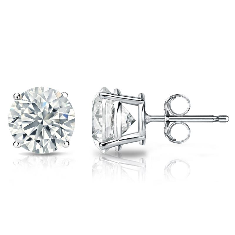 Infinity Luxe Jewelry Collection Round Lab Grown Diamond Earrings