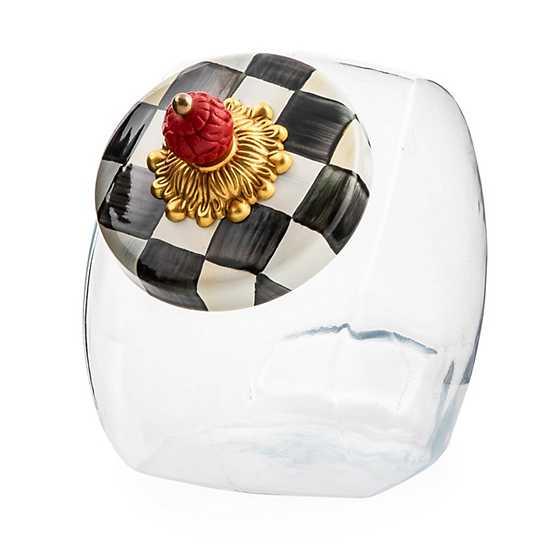 MacKenzie-Childs Sweets Jar with Violet Check Lid