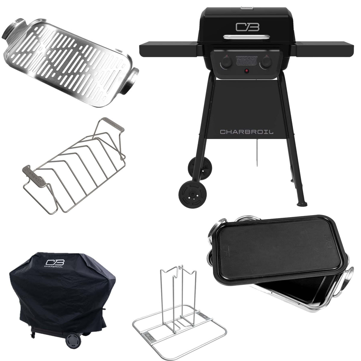 Char-Broil Grills 2-Burner Grill and Grill+ Accessory Package