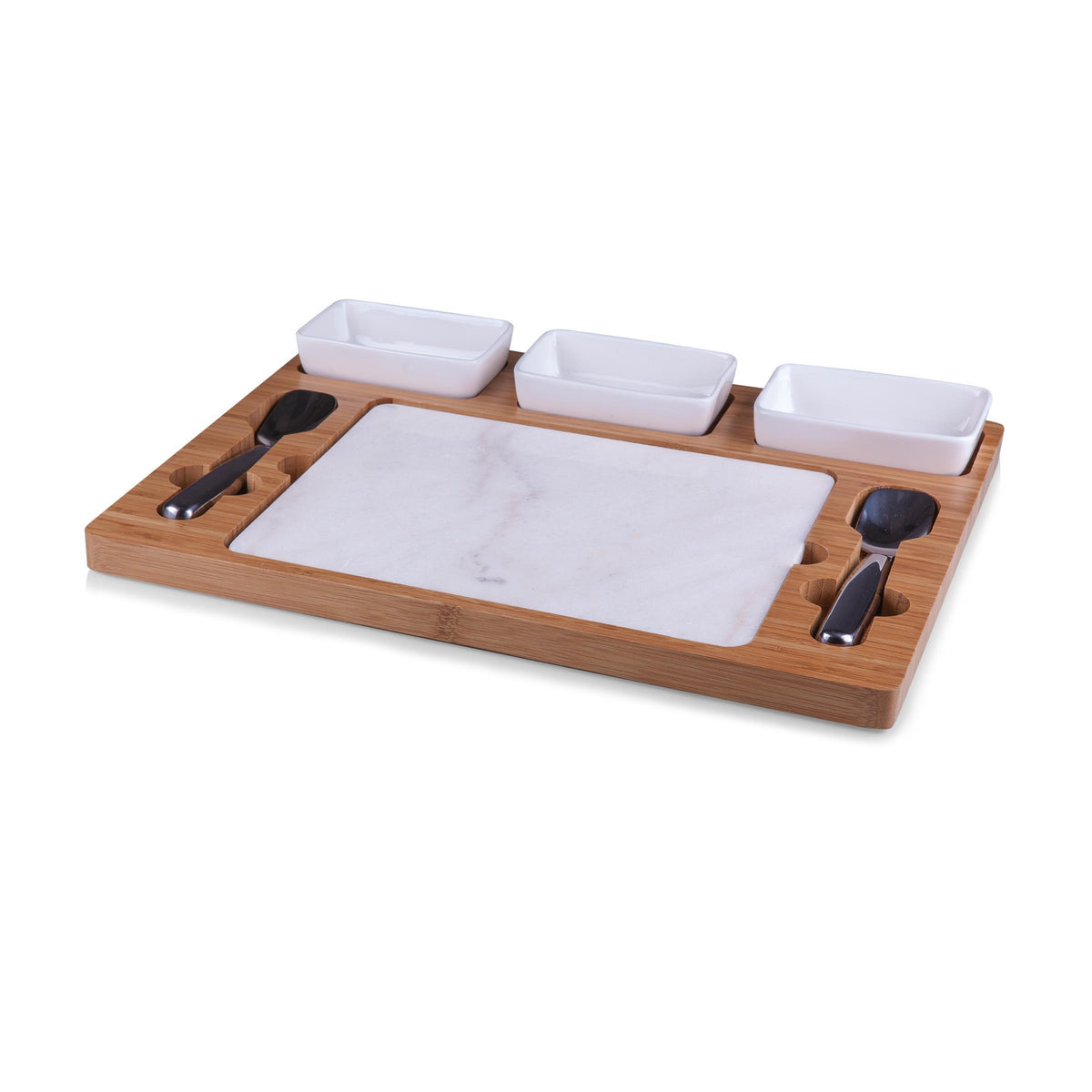 Picnic Time Parlor Ice Cream Set - Bamboo & Marble