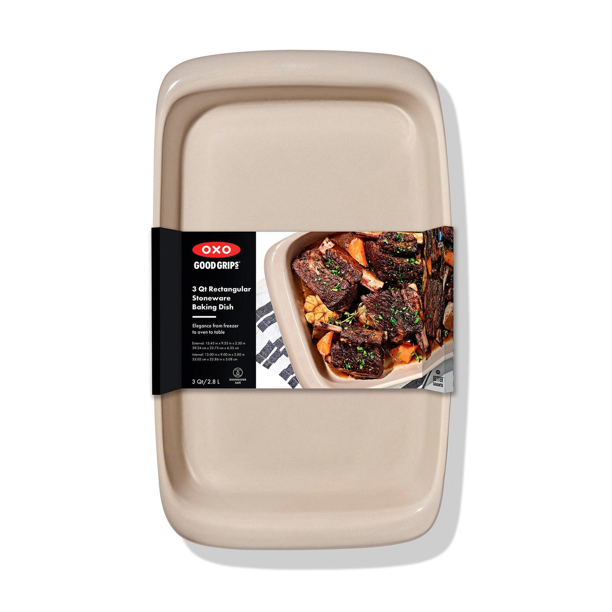 OXO 3qt Rectangular Stoneware Baking Dish Storm Blue
