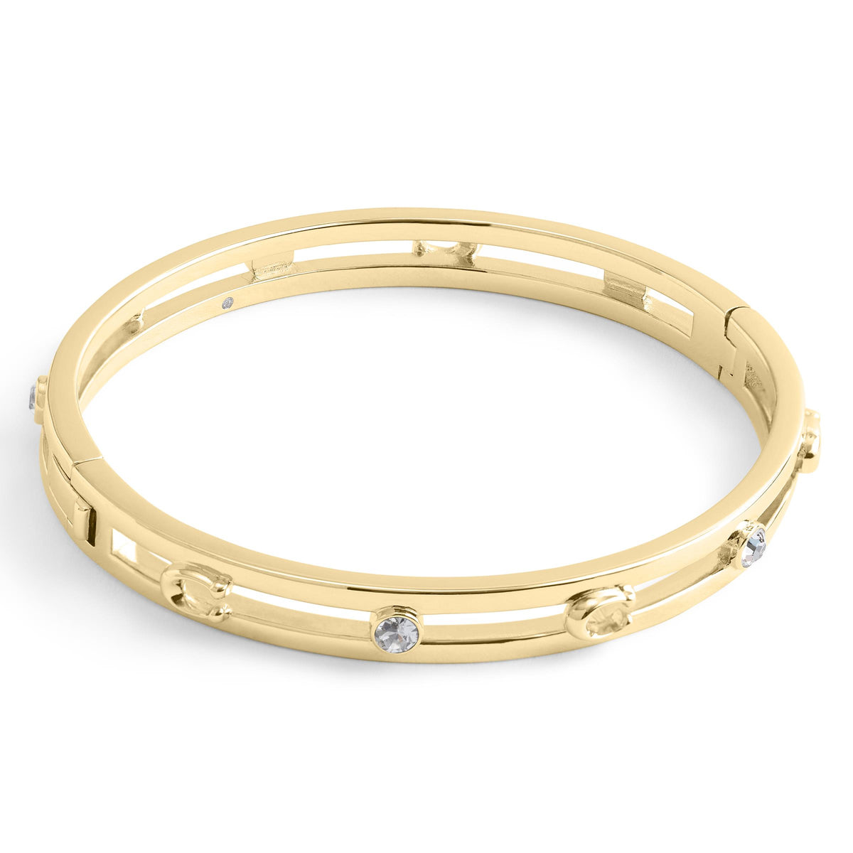 COACH Signature C Open Bangle Bracelet - Gold