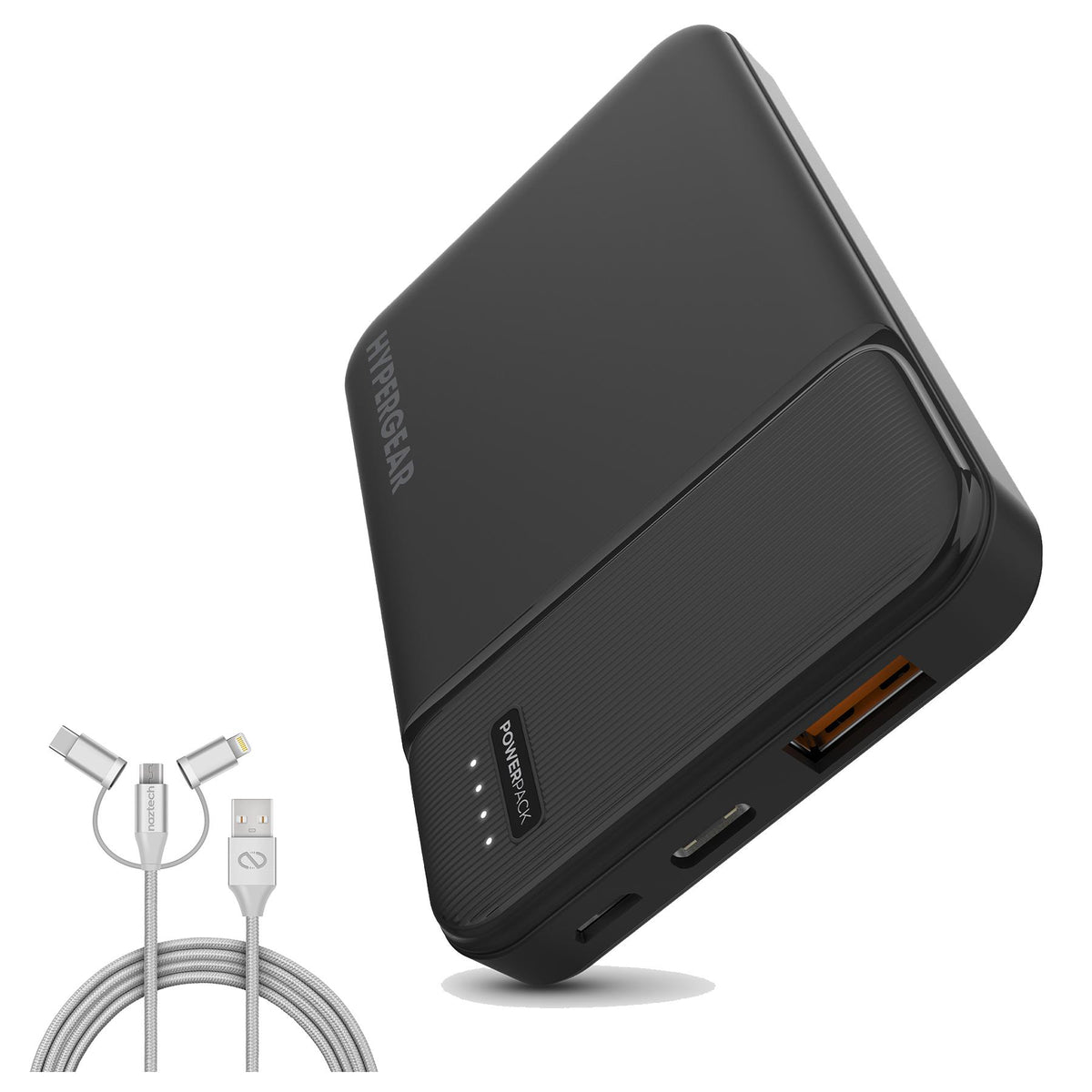 HYPERCEL 5,000mAh Power Bank w/ 3-1 USB cable