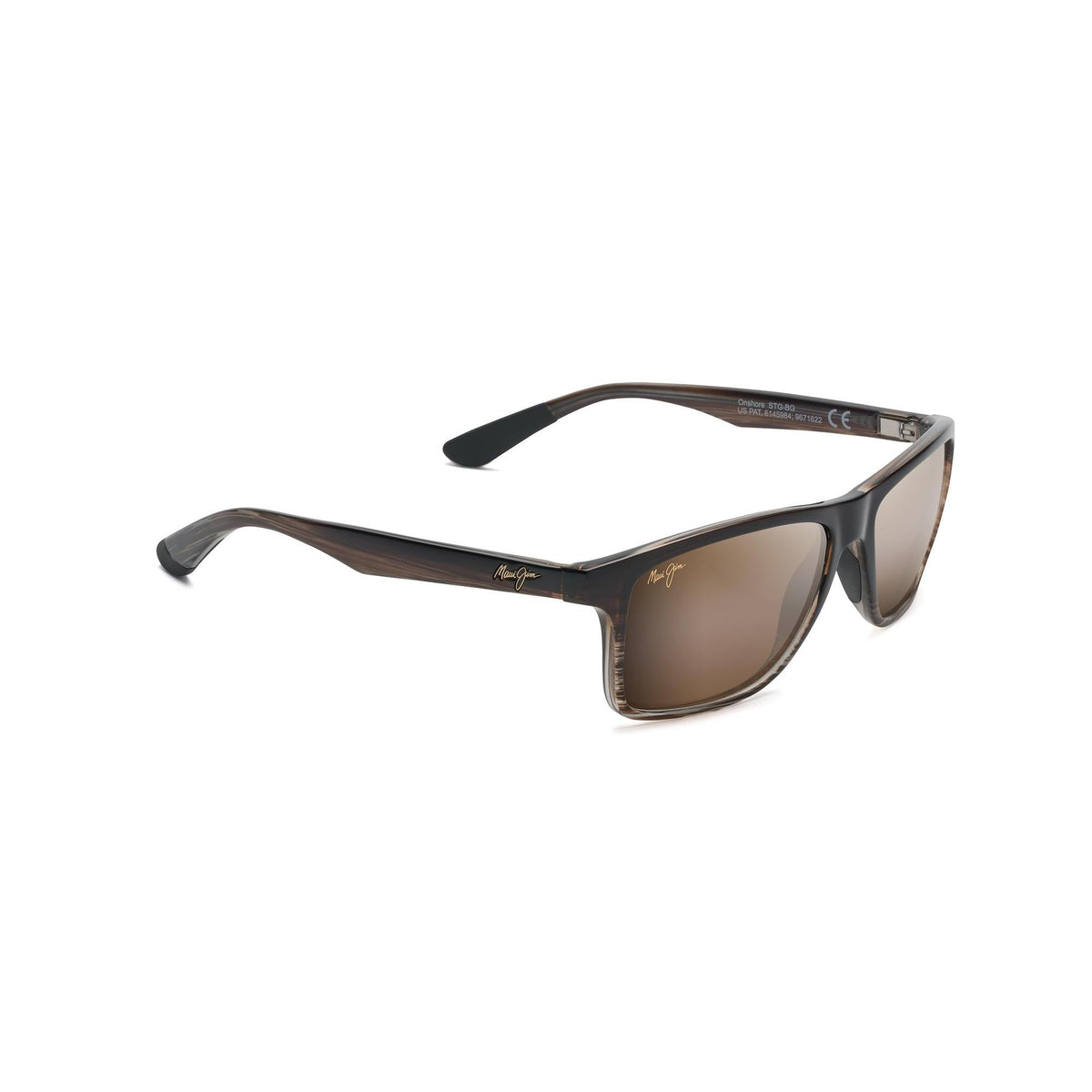 Maui Jim Onshore Polarized Sunglasses Chocolate Fade Frame HCL Bronze Lens