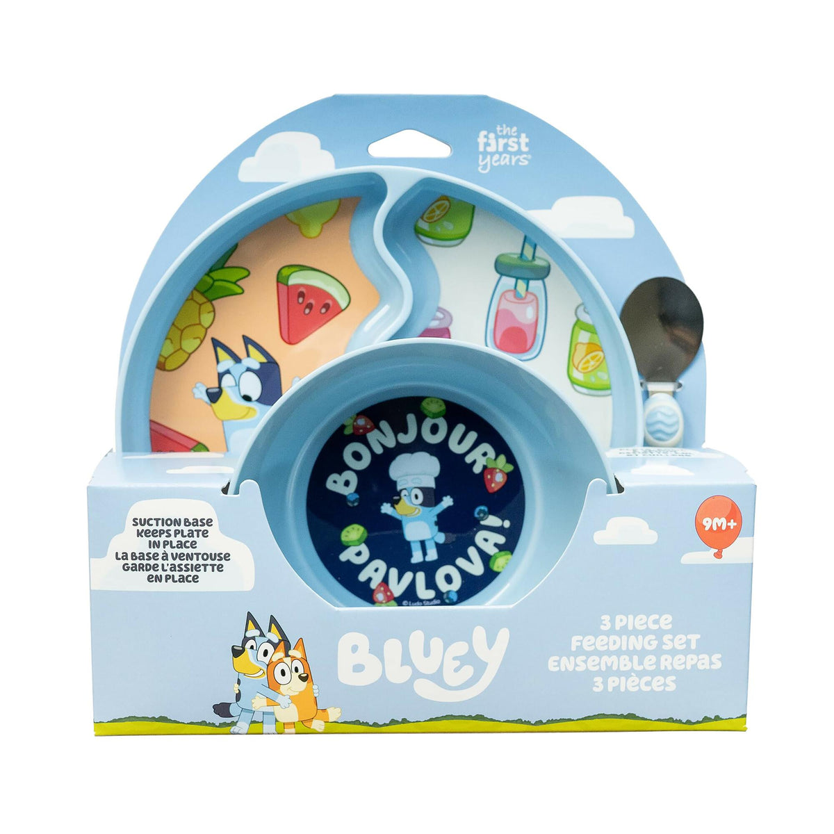 Tomy The First Years Bluey 3-Piece Mealtime Set 9mo+