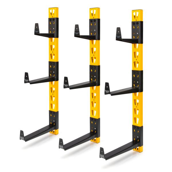 JS Products Dewalt 3-Piece Wall Mount Cantilever Rack