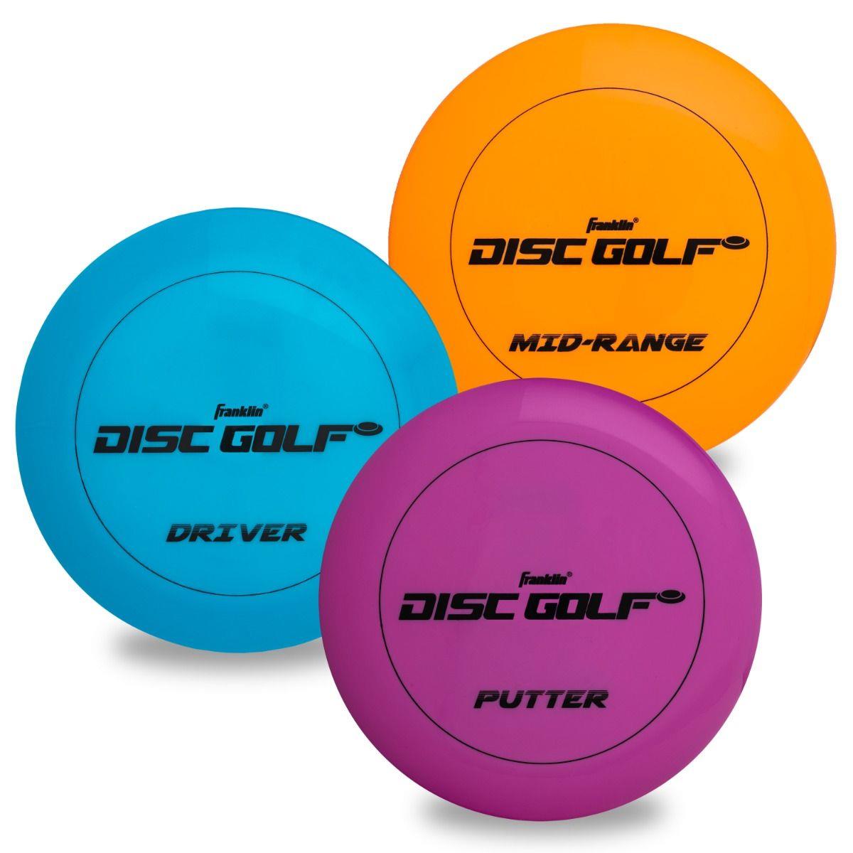 Franklin Sports Disc Golf 3pc Disc Set