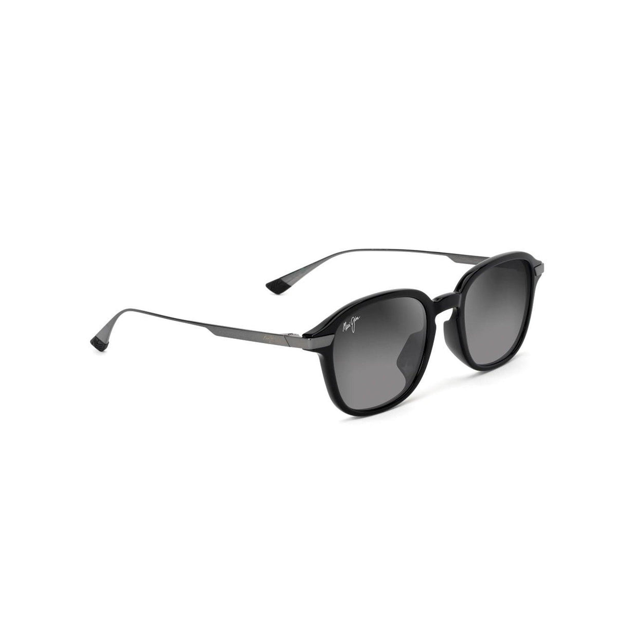 Maui Jim Ka'ouo Asian Fit Polarized Sunglasses Gray & Silver Frame Neutral Gray Lens