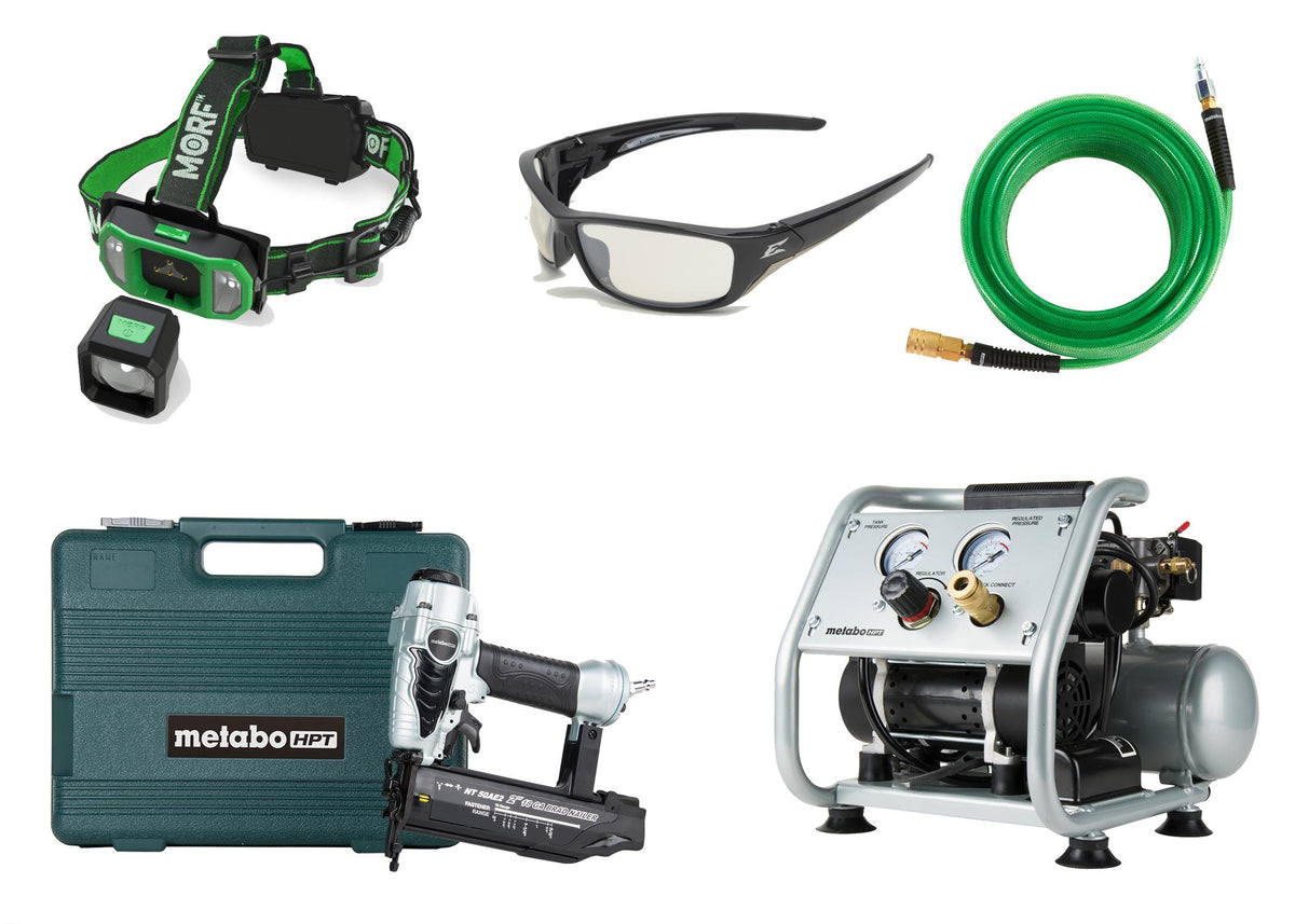 Metabo HPT (formerly Hitachi) Nailer Package