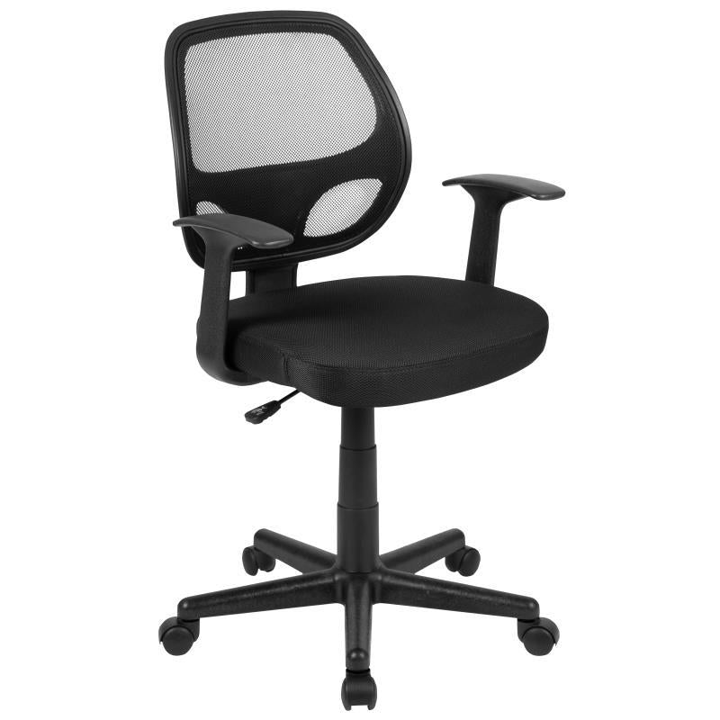 OSC Designs Mid Back Swivel Ergonomic Office Chair: Black
