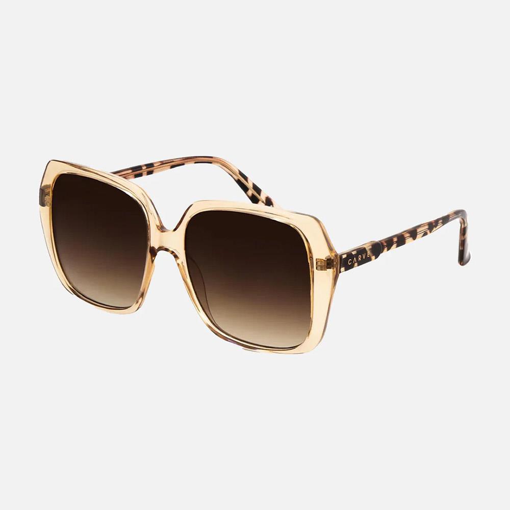 Carve Womens Ebony Sunglasses Crystal Chai/Brown Gradient