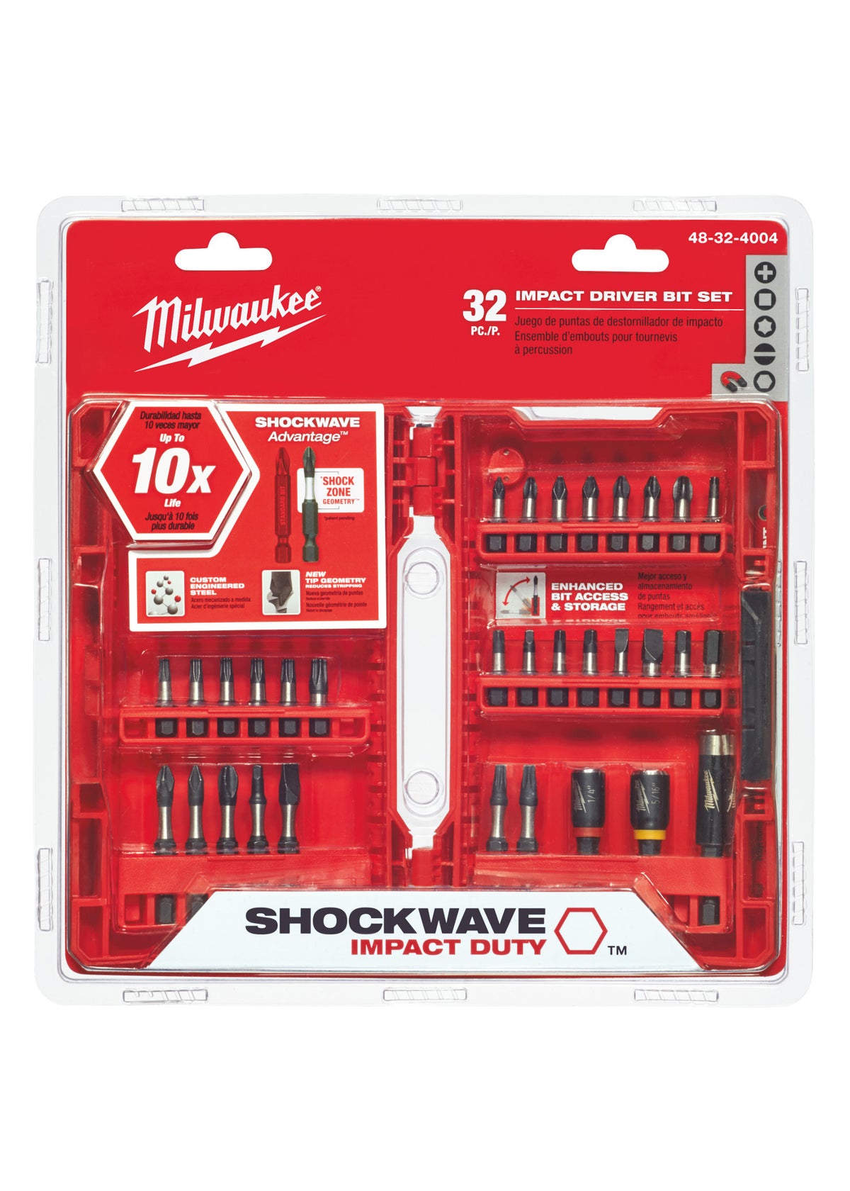 Milwaukee 32pc Shockwave Driver Bit Set