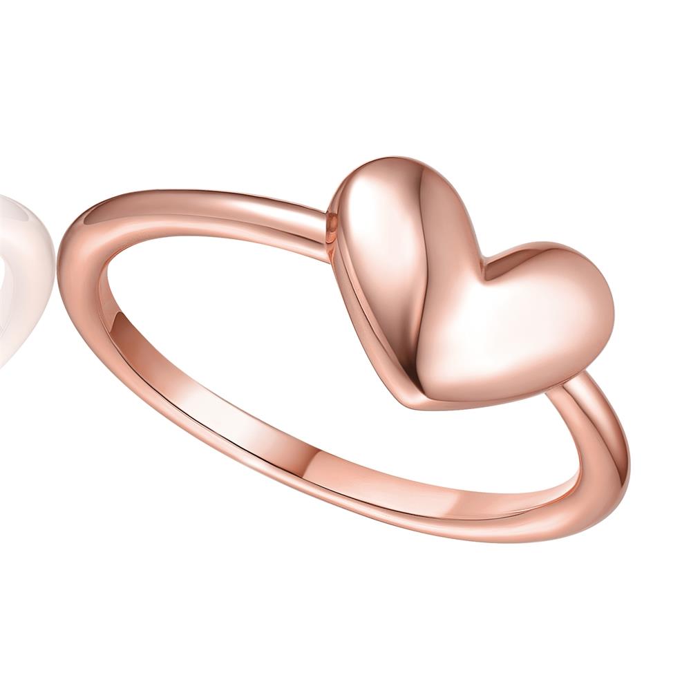 GENEVIVE Classic Love Heart Ring Size 4