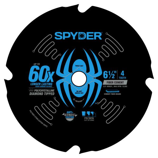 JS Products Spyder 6-1/2" 4-Tooth Diamond-Tipped Saw Blade