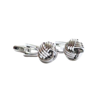 Completely Bella Classic Silver Knot Cufflinks