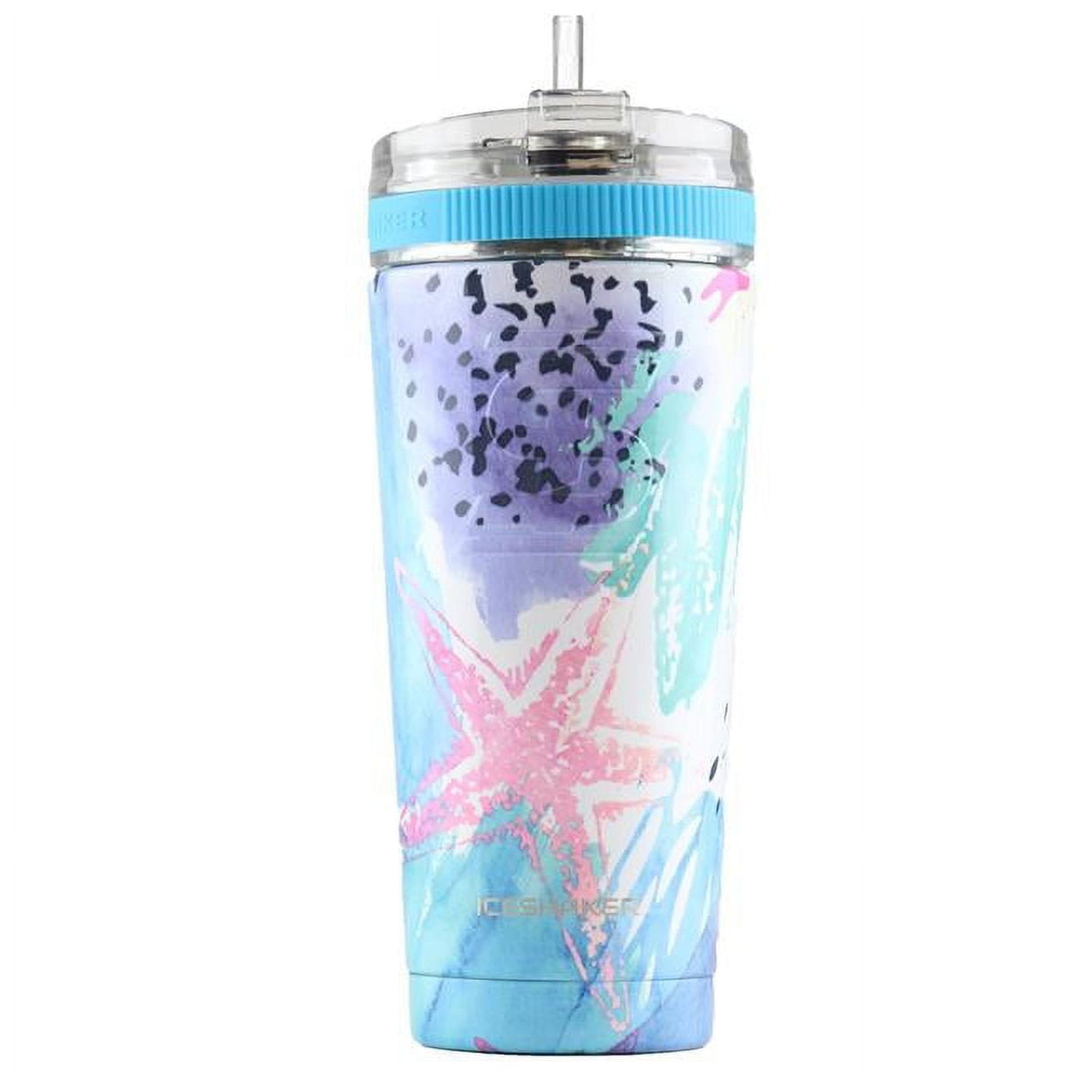 IceShaker 26oz Insulated Stainless Steel Shaker Bottle- Flex Lid with Straw