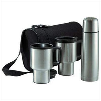 Bella Home 4 pc Stainless Steel Travel Drink Set