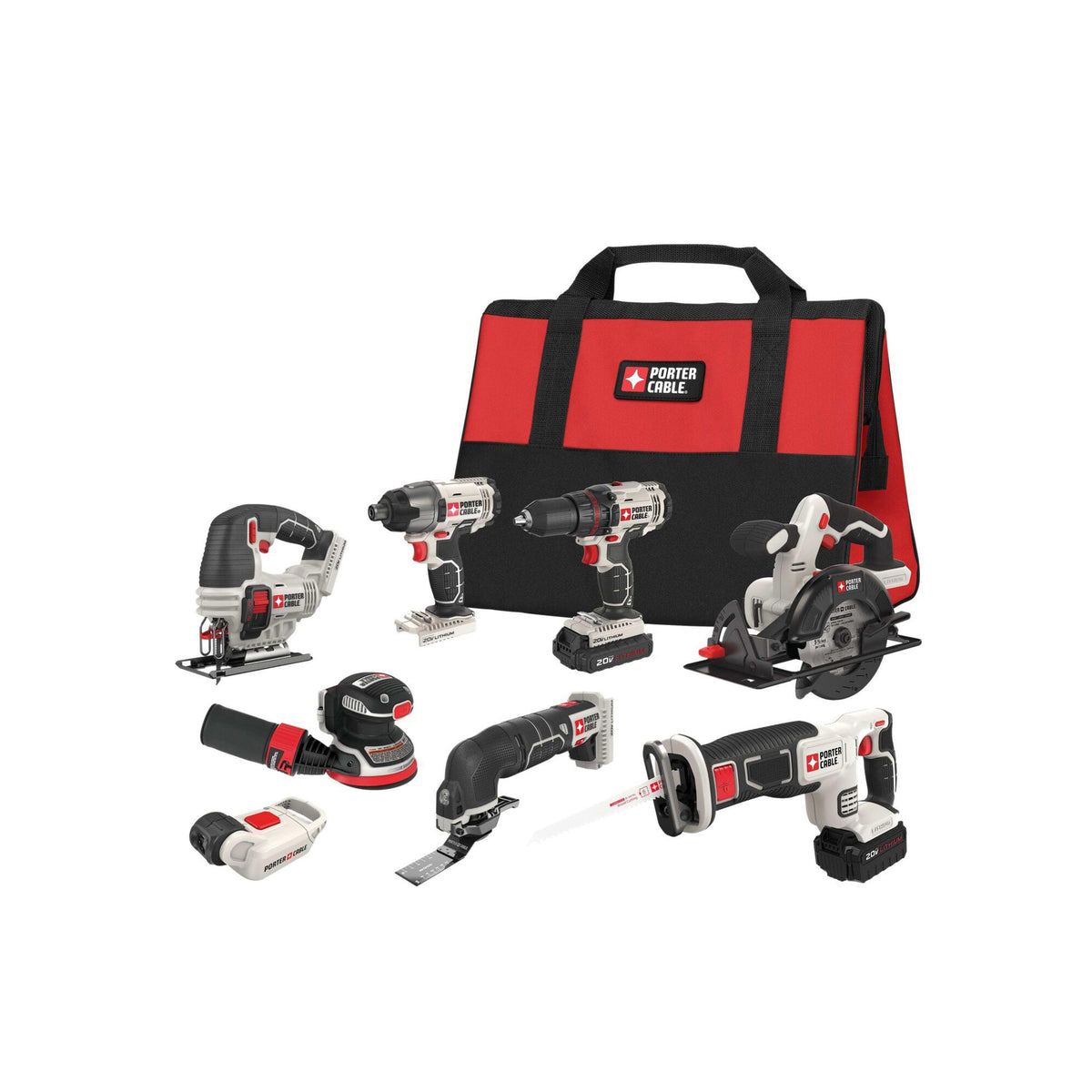 Porter Cable 20V MAX 8 Tool Combo Kit