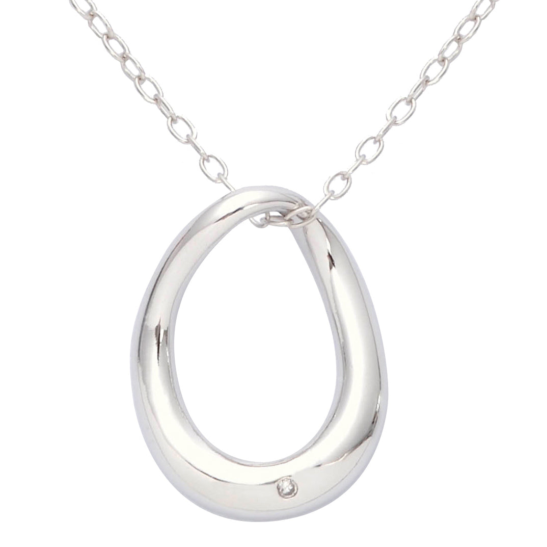 Jilco Inc Sterling Silver & Diamond Necklace