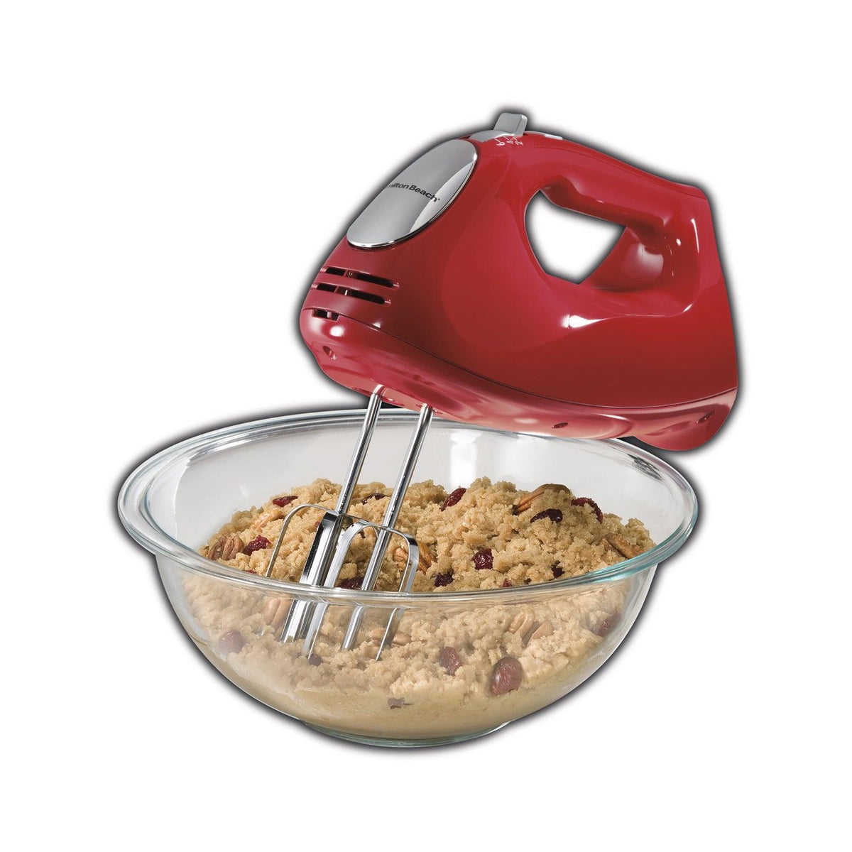 Hamilton Beach ensemble Hand Mixer w/ Snap-On Case Red