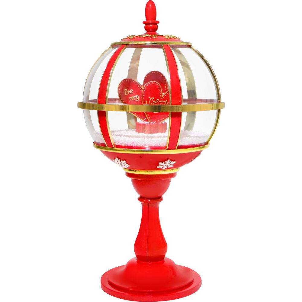 Fraser Hill 23-In. Musical Snowy Tabletop Valentine's Day Lantern