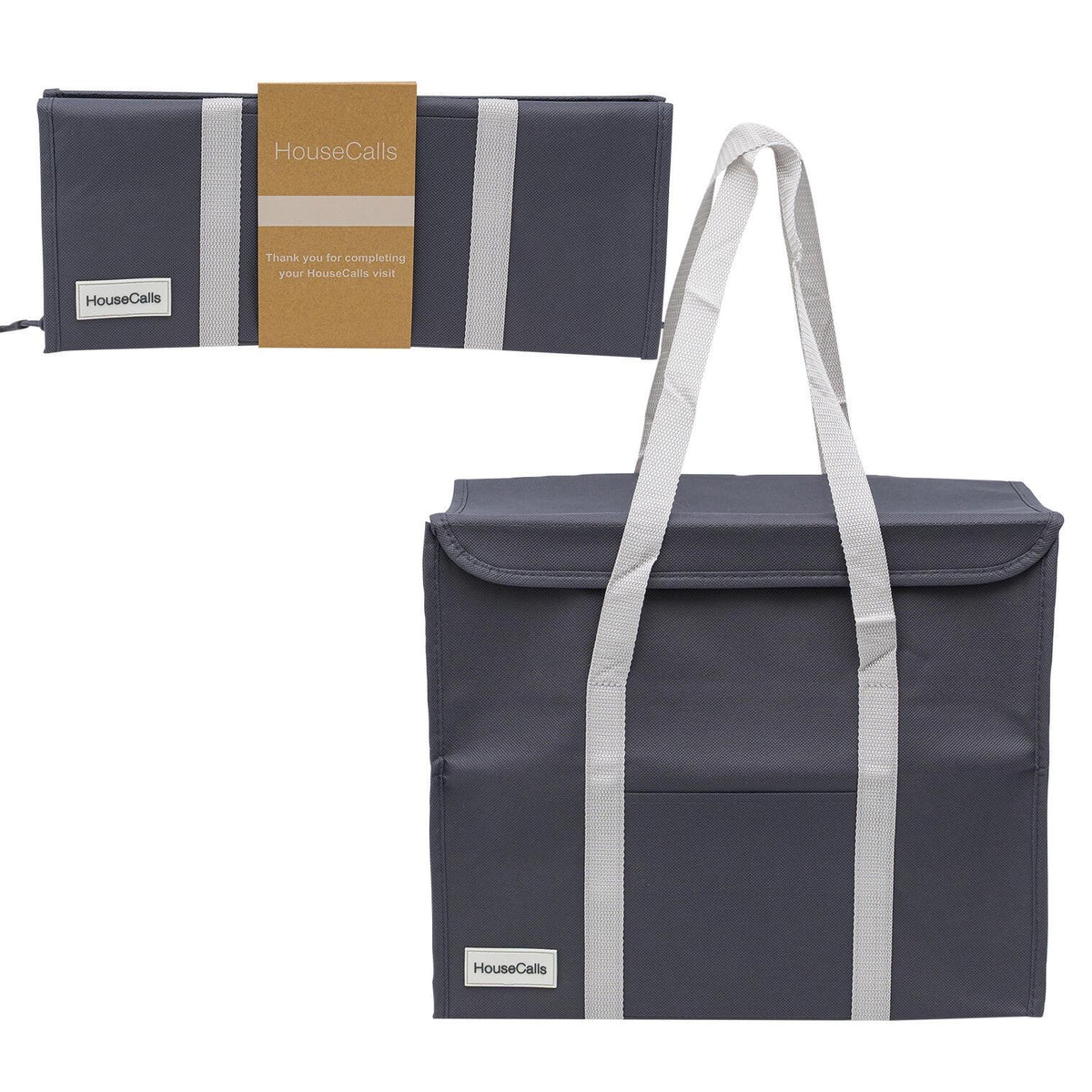 Bella Home Foldable Reusable Insulated Cooler Tote