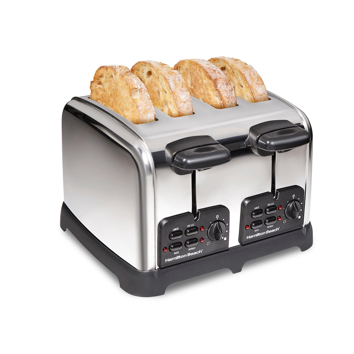 Hamilton Beach Classic 4 Slice Toaster w/ Sure-Toast Stainless Steel