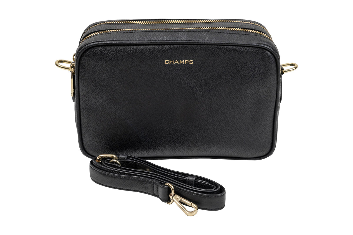 Champs Luggage Gala Collection Leather Bag Size 7.5"x9.5"x