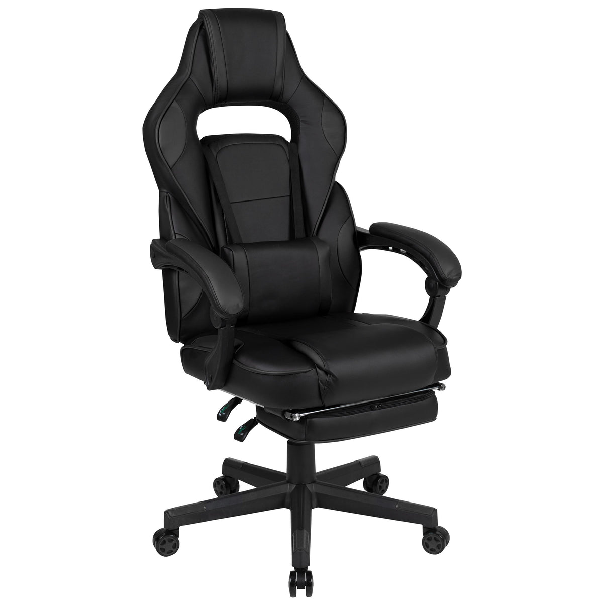 OSC Designs Black/Black X40 Series Reclining & Massaging Gaming Chair