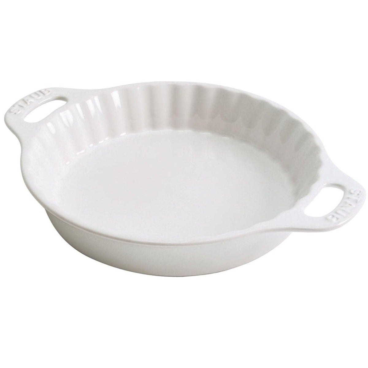 Staub 9" Round Stoneware Pie Dish White