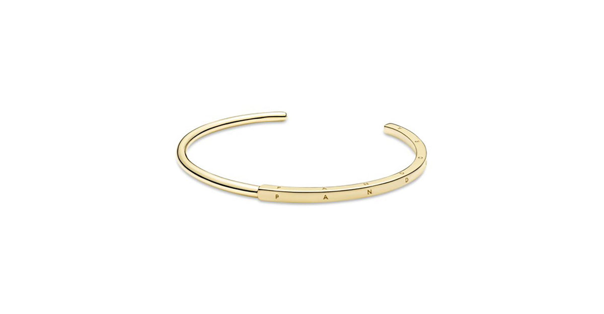 Pandora Signature I-D Open Bangle Size 7.5"