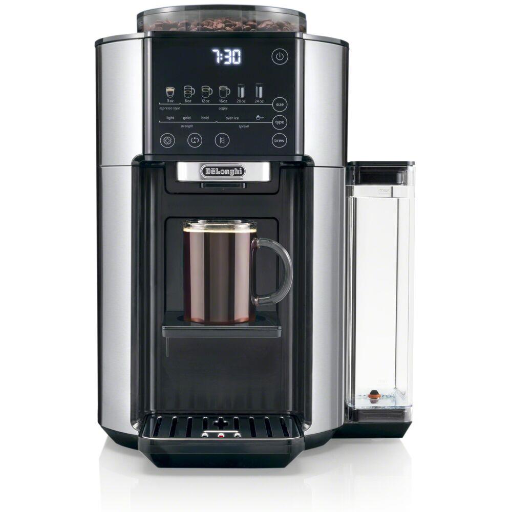 Delonghi TrueBrew Automatic Single-Serve Drip Coffee Maker with Built-In Grinder and Bean Extract Technology