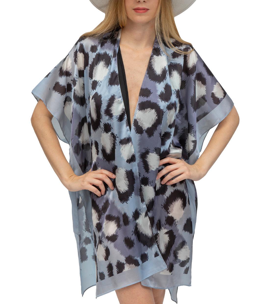 Jessica McClintock Animal Silky Print Kimono