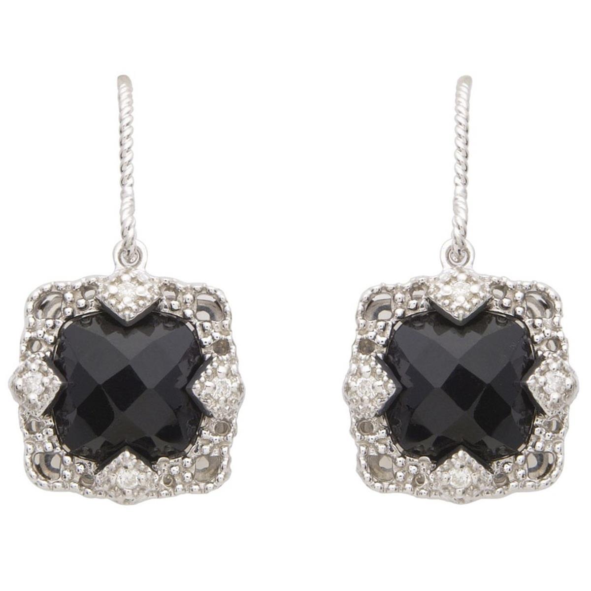 Jilco Inc Onyx and Diamond Earrings