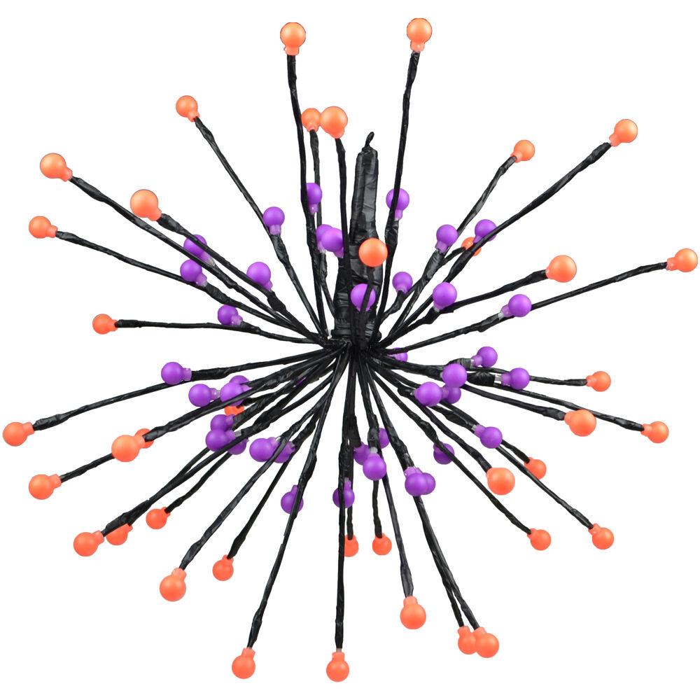 Haunted Hill Set of 6 Battery-Operated Radiant Starburst LED Lights w/ 8 Functions and Timer for Hanging Hallowee