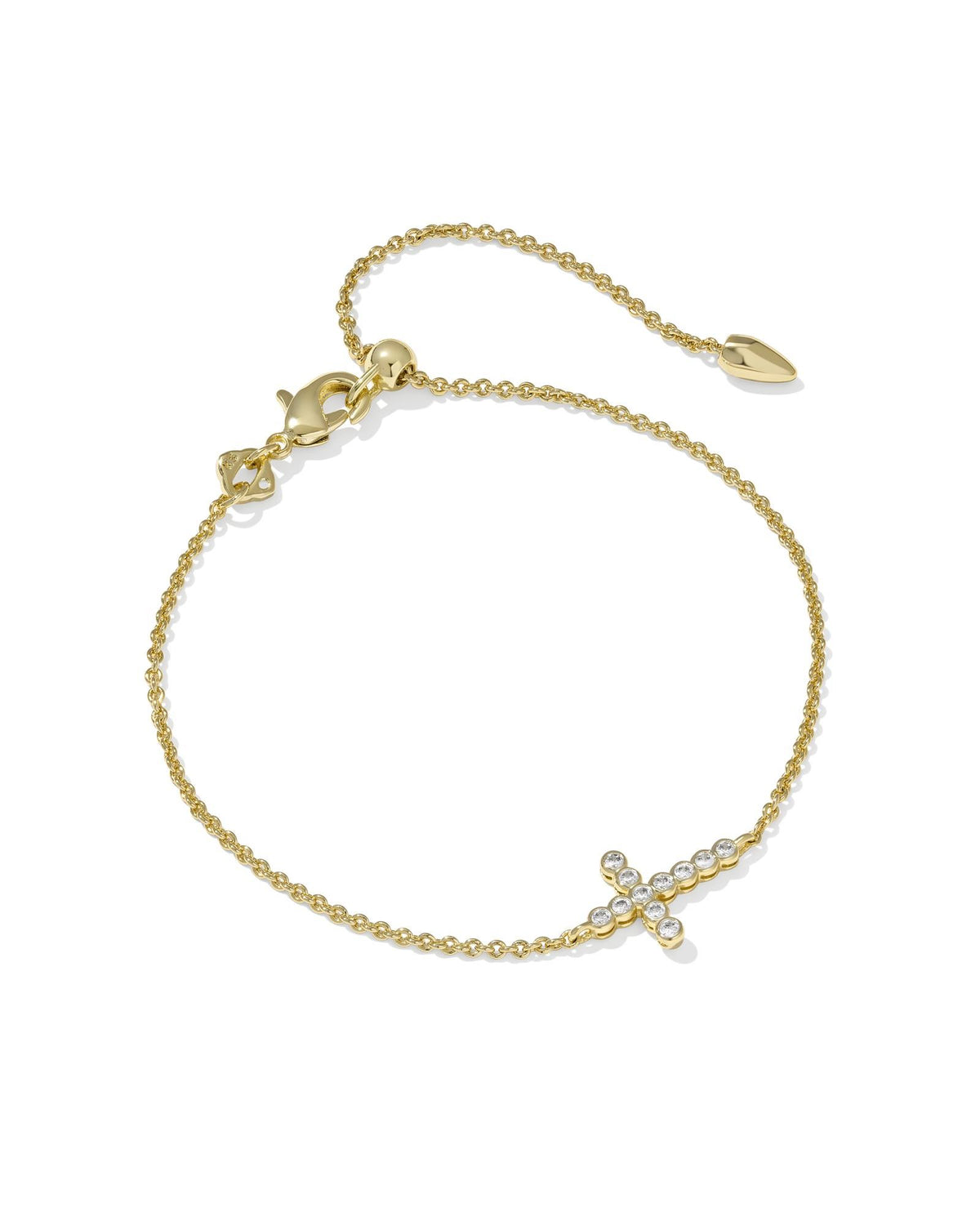 Kendra Scott Cross Crystal Delicate Chain Bracelet