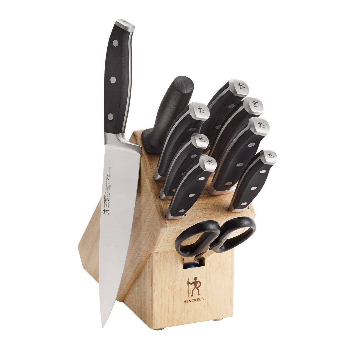 Henckels Forged Premio 11pc Knife Block Set Natural