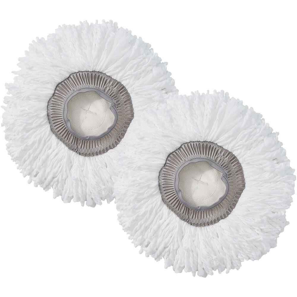 SALAV 2-Pack Round Mop Pad Replacement Set for SPRAY-360 Spray Mop Kit