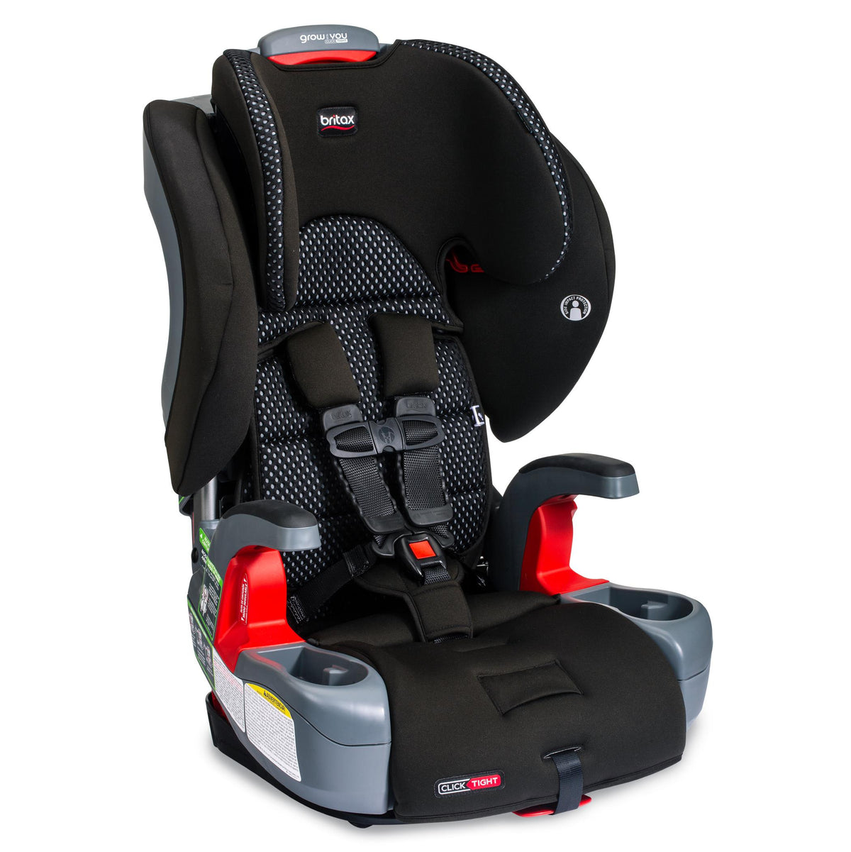Bob-Britax Grow with You Clicktight Harness-2-Booster Seat - Cool Flow/Gray