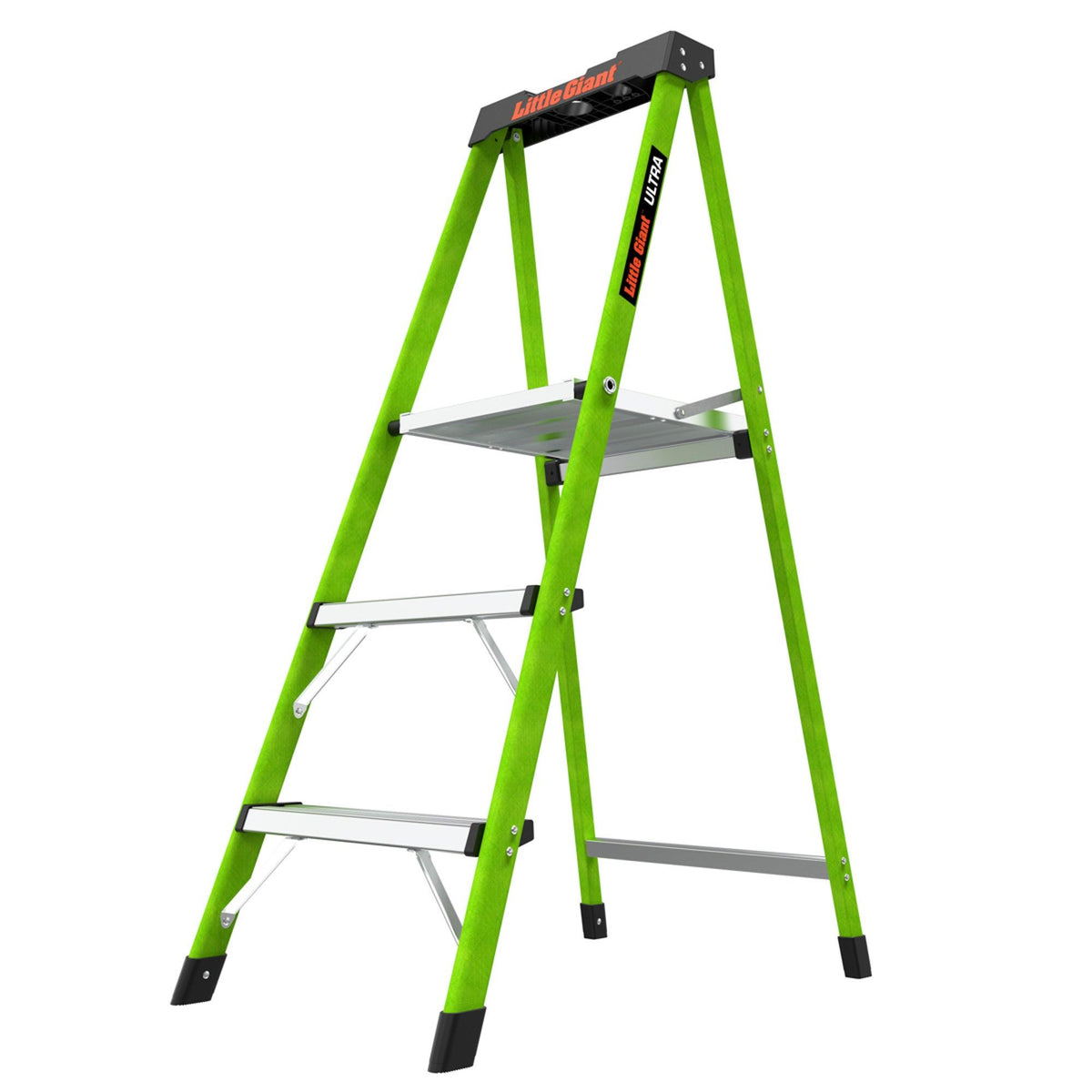 Little Giant ULTRA 3-Step Fiberglass Ladder - ANSI Type IA 300lb Capacity